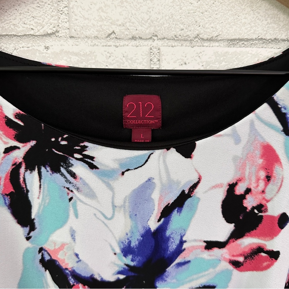 212 COLLECTION Floral Tie Waist Sleeveless Dress - Picture 4 of 10